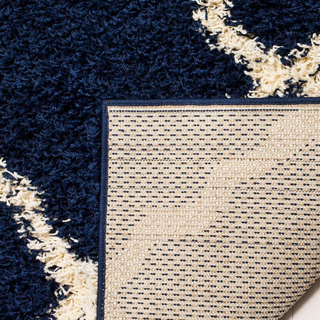 Safavieh Dallas Shag Sgd257N Navy/Ivory Rug - Safavieh - sgd257n - 3