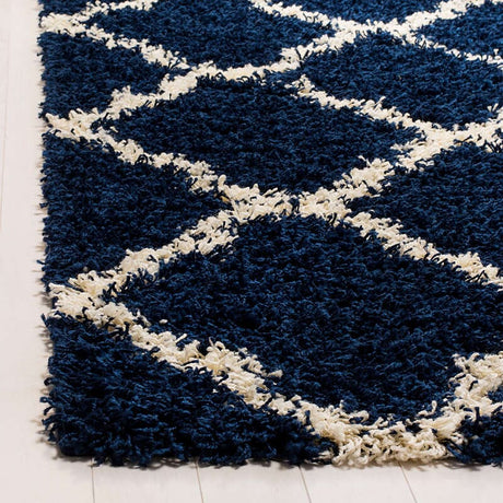 Safavieh Dallas Shag Sgd257N Navy/Ivory Rug - Safavieh - sgd257n - 3