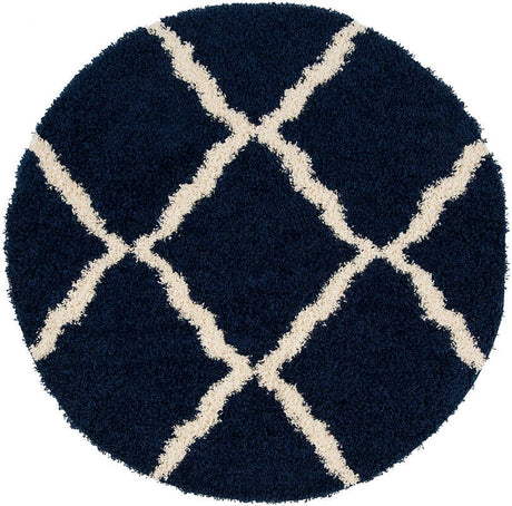 Safavieh Dallas Shag Sgd257N Navy/Ivory Rug - Safavieh - sgd257n - 4r