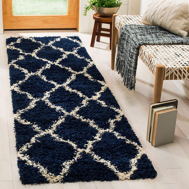 Safavieh Dallas Shag Sgd257N Navy/Ivory Rug - Safavieh - sgd257n - 4r