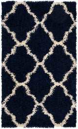 Safavieh Dallas Shag Sgd257N Navy/Ivory Rug - Safavieh - sgd257n - 4r