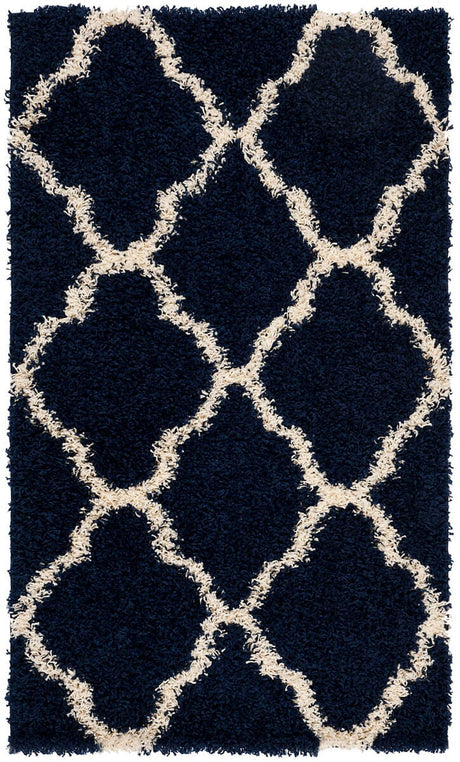 Safavieh Dallas Shag Sgd257N Navy/Ivory Rug - Safavieh - sgd257n - 4r