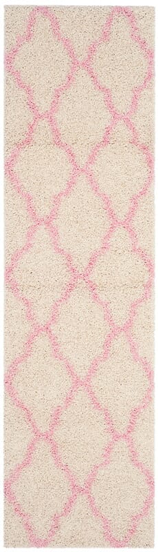 Safavieh Dallas Shag Sgd257P Ivory/Light Pink Rug - Safavieh - sgd257p - 24