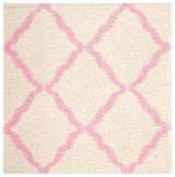 Safavieh Dallas Shag Sgd257P Ivory/Light Pink Rug - Safavieh - sgd257p - 6sq