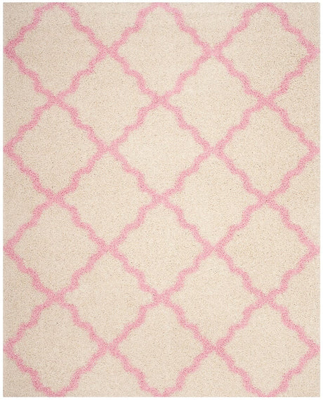 Safavieh Dallas Shag Sgd257P Ivory/Light Pink Rug - Safavieh - sgd257p - 6sq