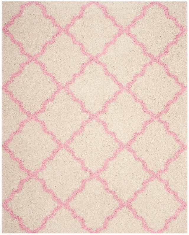 Safavieh Dallas Shag Sgd257P Ivory/Light Pink Rug - Safavieh - sgd257p - 6sq