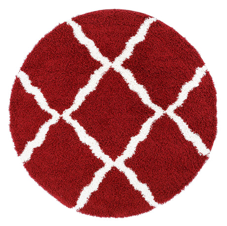 Safavieh Dallas Shag Sgd257Q Red/Ivory Rugs - Safavieh - sgd257q - 3