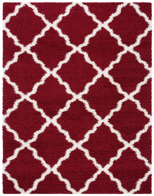 Safavieh Dallas Shag Sgd257Q Red/Ivory Rugs - Safavieh - sgd257q - 3