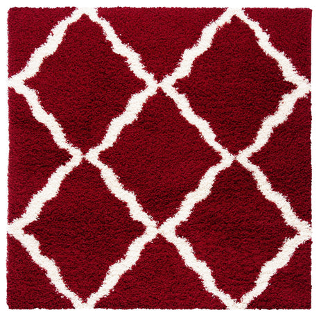 Safavieh Dallas Shag Sgd257Q Red/Ivory Rugs - Safavieh - sgd257q - 6sq