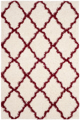Safavieh Dallas Shag Sgd257R Ivory/Red Rug - Safavieh - sgd257r - 3