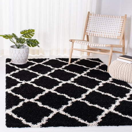 Safavieh Dallas Shag Sgd257Z Black/Ivory Rugs - Safavieh - sgd257z - 3