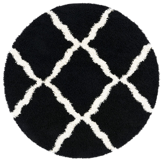 Safavieh Dallas Shag Sgd257Z Black/Ivory Rugs - Safavieh - sgd257z - 6r