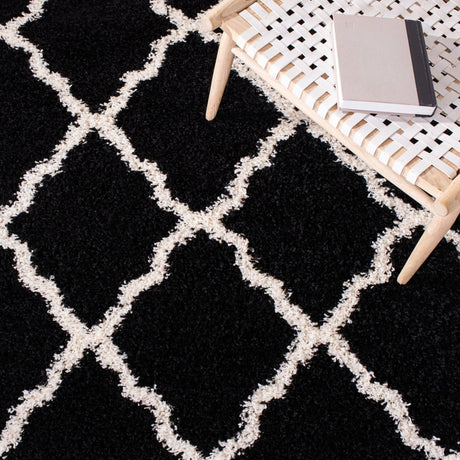 Safavieh Dallas Shag Sgd257Z Black/Ivory Rugs - Safavieh - sgd257z - 6r