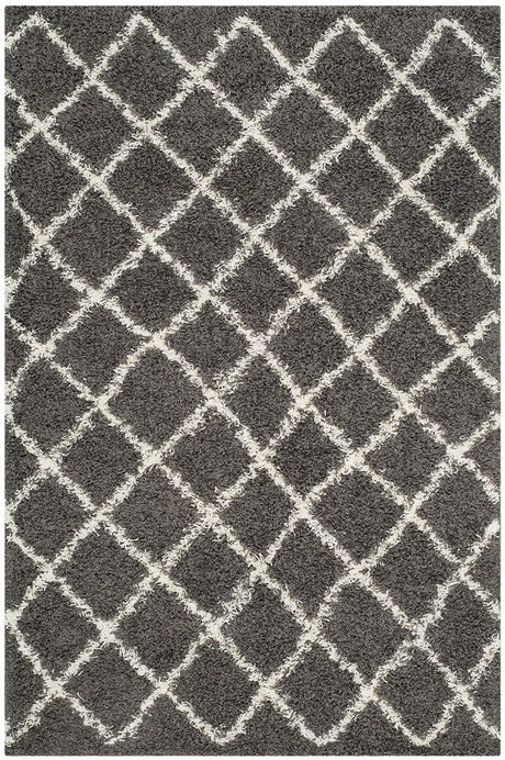 Safavieh Dallas Shag Sgd258A Dark Grey / Ivory Rugs - Safavieh - sgd258a - 3