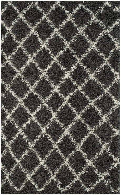 Safavieh Dallas Shag Sgd258A Dark Grey / Ivory Rugs - Safavieh - sgd258a - 6r