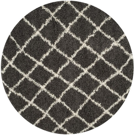 Safavieh Dallas Shag Sgd258A Dark Grey / Ivory Rugs - Safavieh - sgd258a - 6r