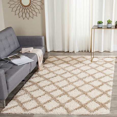 Safavieh Dallas Shag Sgd258B Ivory / Beige Rugs - Safavieh - sgd258b - 3