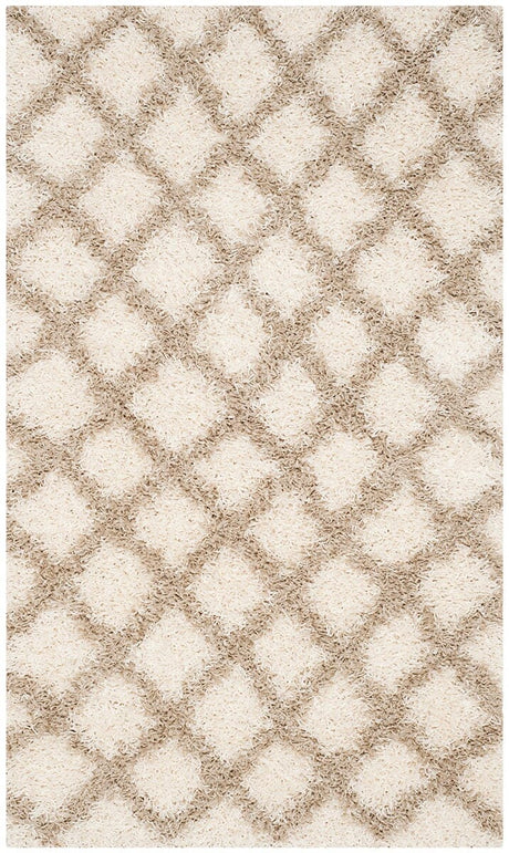 Safavieh Dallas Shag Sgd258B Ivory / Beige Rugs - Safavieh - sgd258b - 6r