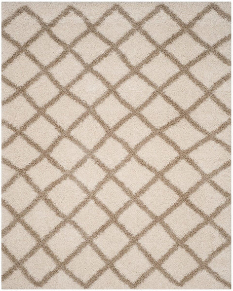 Safavieh Dallas Shag Sgd258B Ivory / Beige Rugs - Safavieh - sgd258b - 6r