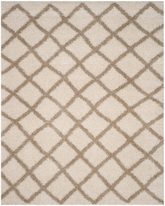 Safavieh Dallas Shag Sgd258B Ivory / Beige Rugs - Safavieh - sgd258b - 6r