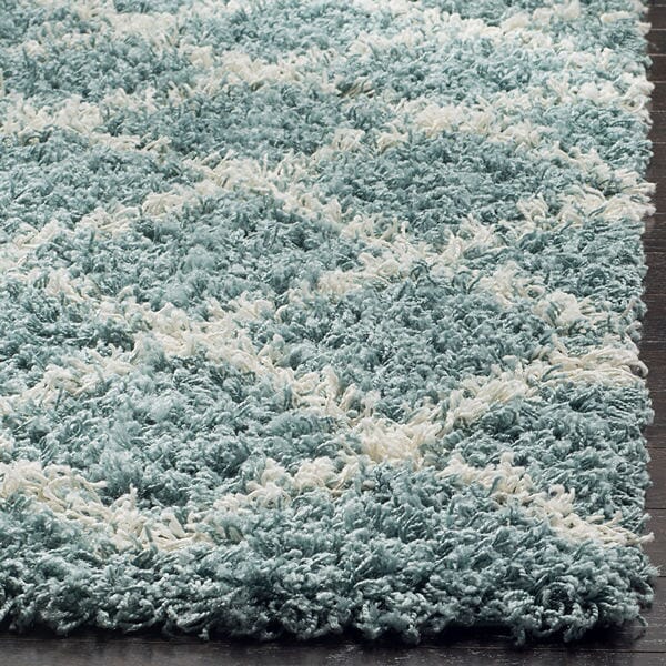 Safavieh Dallas Shag Sgd258C Seafoam / Ivory Rugs - Safavieh - sgd258c - 3