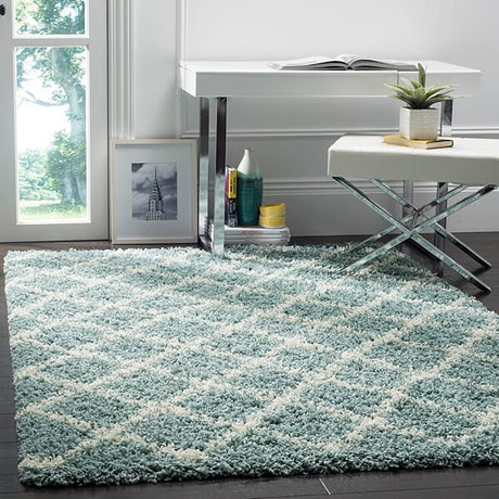 Safavieh Dallas Shag Sgd258C Seafoam / Ivory Rugs - Safavieh - sgd258c - 3