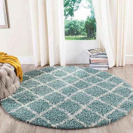 Safavieh Dallas Shag Sgd258C Seafoam / Ivory Rugs - Safavieh - sgd258c - 6sq