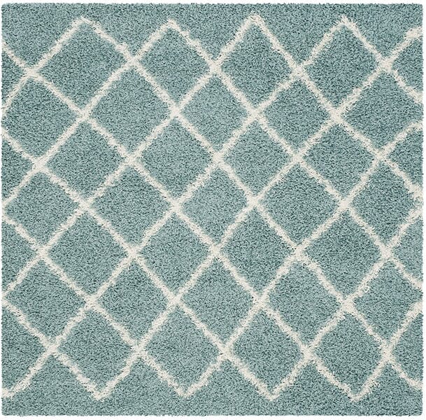 Safavieh Dallas Shag Sgd258C Seafoam / Ivory Rugs - Safavieh - sgd258c - 6sq