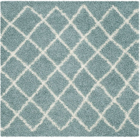 Safavieh Dallas Shag Sgd258C Seafoam / Ivory Rugs - Safavieh - sgd258c - 8sq