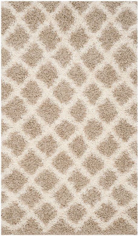 Safavieh Dallas Shag Sgd258D Beige / Ivory Rugs - Safavieh - sgd258d - 6r