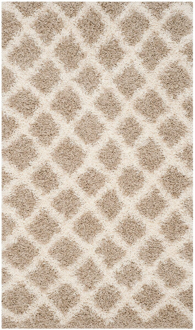 Safavieh Dallas Shag Sgd258D Beige / Ivory Rugs - Safavieh - sgd258d - 6r