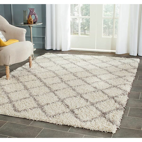 Safavieh Dallas Shag Sgd258F Ivory / Grey Rugs - Safavieh - sgd258f - 3