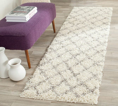 Safavieh Dallas Shag Sgd258F Ivory / Grey Rugs - Safavieh - sgd258f - 6sq