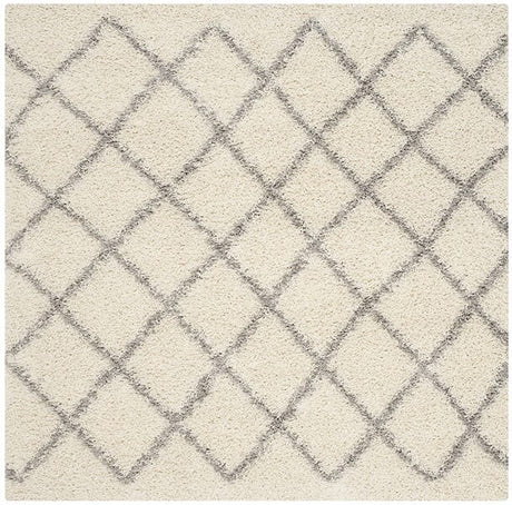 Safavieh Dallas Shag Sgd258F Ivory / Grey Rugs - Safavieh - sgd258f - 6sq