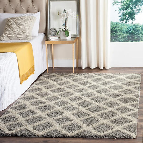 Safavieh Dallas Shag Sgd258G Grey / Ivory Rugs - Safavieh - sgd258g - 3