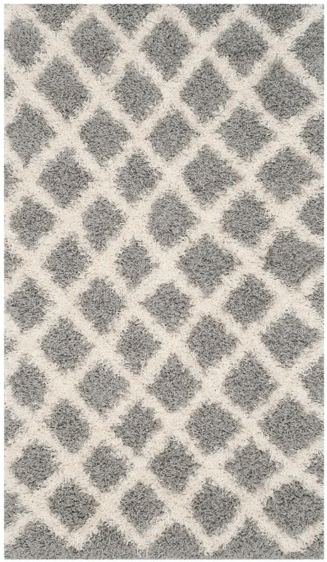 Safavieh Dallas Shag Sgd258G Grey / Ivory Rugs - Safavieh - sgd258g - 6r