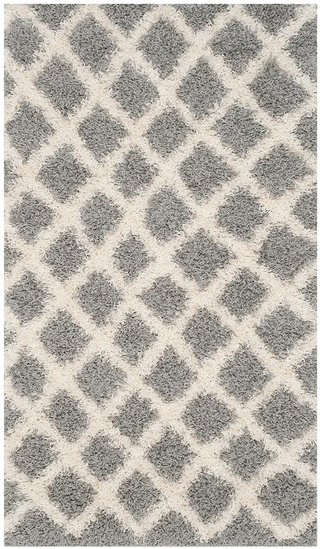 Safavieh Dallas Shag Sgd258G Grey / Ivory Rugs - Safavieh - sgd258g - 6r