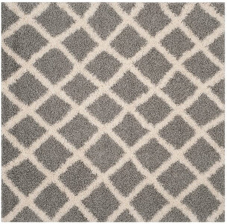 Safavieh Dallas Shag Sgd258G Grey / Ivory Rugs - Safavieh - sgd258g - 6sq