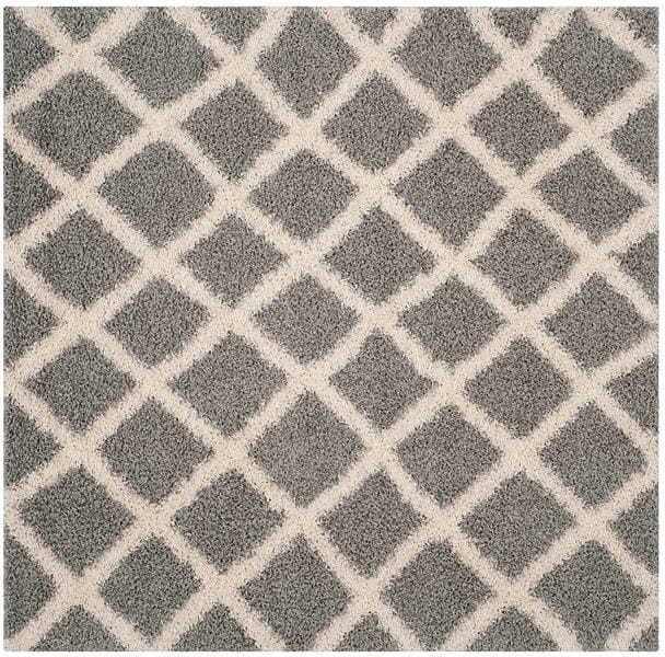 Safavieh Dallas Shag Sgd258G Grey / Ivory Rugs - Safavieh - sgd258g - 6sq