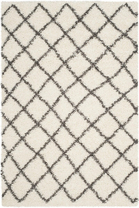 Safavieh Dallas Shag Sgd258H Ivory / Dark Green Rugs - Safavieh - sgd258h - 3