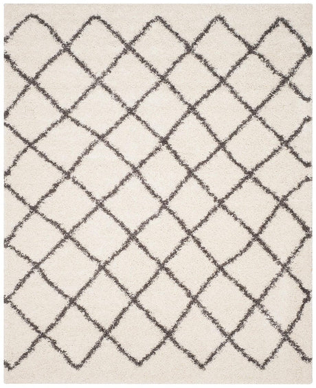 Safavieh Dallas Shag Sgd258H Ivory / Dark Green Rugs - Safavieh - sgd258h - 6r