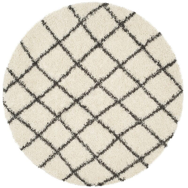 Safavieh Dallas Shag Sgd258H Ivory / Dark Green Rugs - Safavieh - sgd258h - 6r