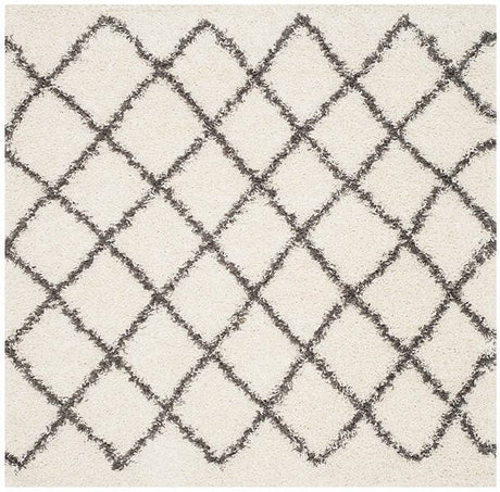 Safavieh Dallas Shag Sgd258H Ivory / Dark Green Rugs - Safavieh - sgd258h - 6sq