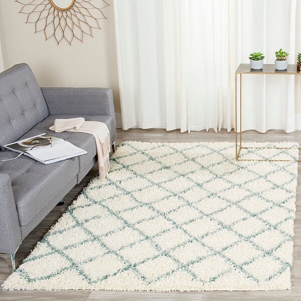 Safavieh Dallas Shag Sgd258J Ivory / Seafoam Rugs - Safavieh - sgd258j - 3