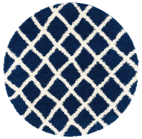 Safavieh Dallas Shag Sgd258N Navy/Ivory Rugs - Safavieh - sgd258n - 6r