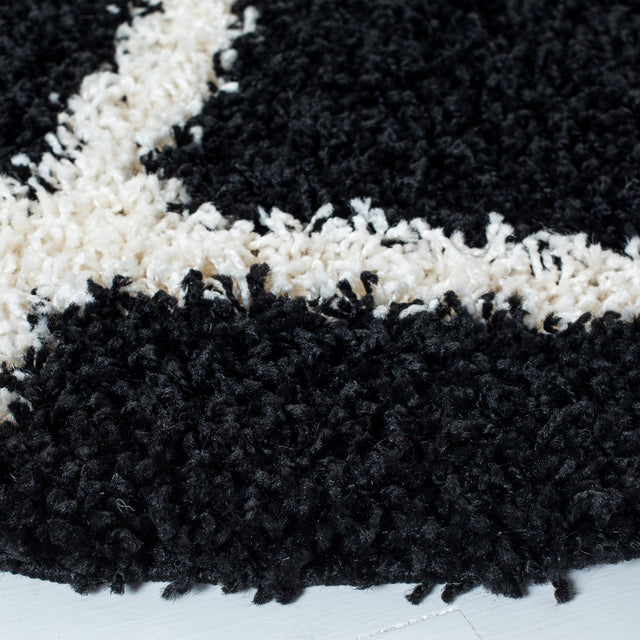 Safavieh Dallas Shag Sgd258Z Black/Ivory Rugs - Safavieh - sgd258z - 6r