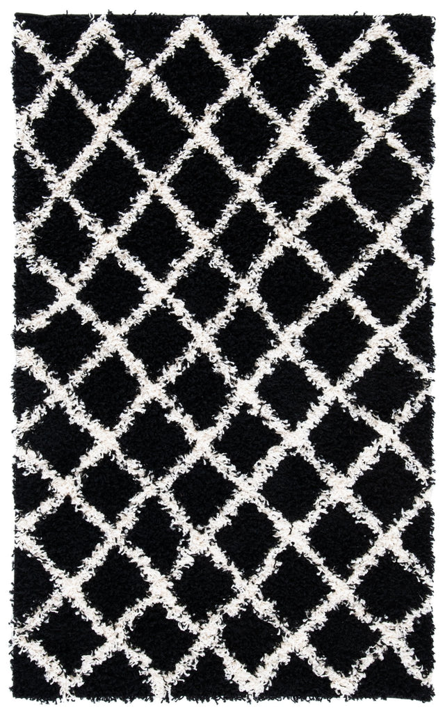 Safavieh Dallas Shag Sgd258Z Black/Ivory Rugs - Safavieh - sgd258z - 6r