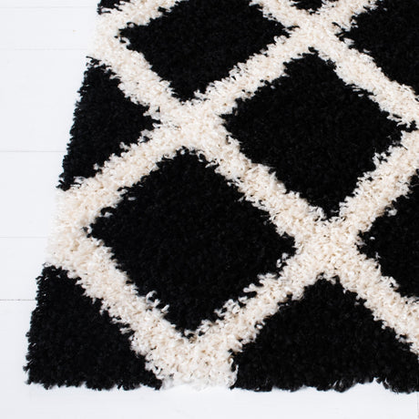 Safavieh Dallas Shag Sgd258Z Black/Ivory Rugs - Safavieh - sgd258z - 6r