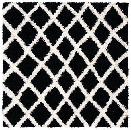 Safavieh Dallas Shag Sgd258Z Black/Ivory Rugs - Safavieh - sgd258z - 6sq