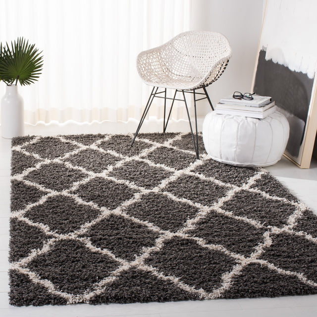 Safavieh Dallas Shag Sgds257A Dark Grey/Ivory Rug - Safavieh - sgds257a - 1115